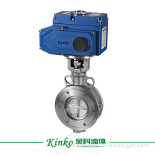 Electric hard seal to flange butterfly valve